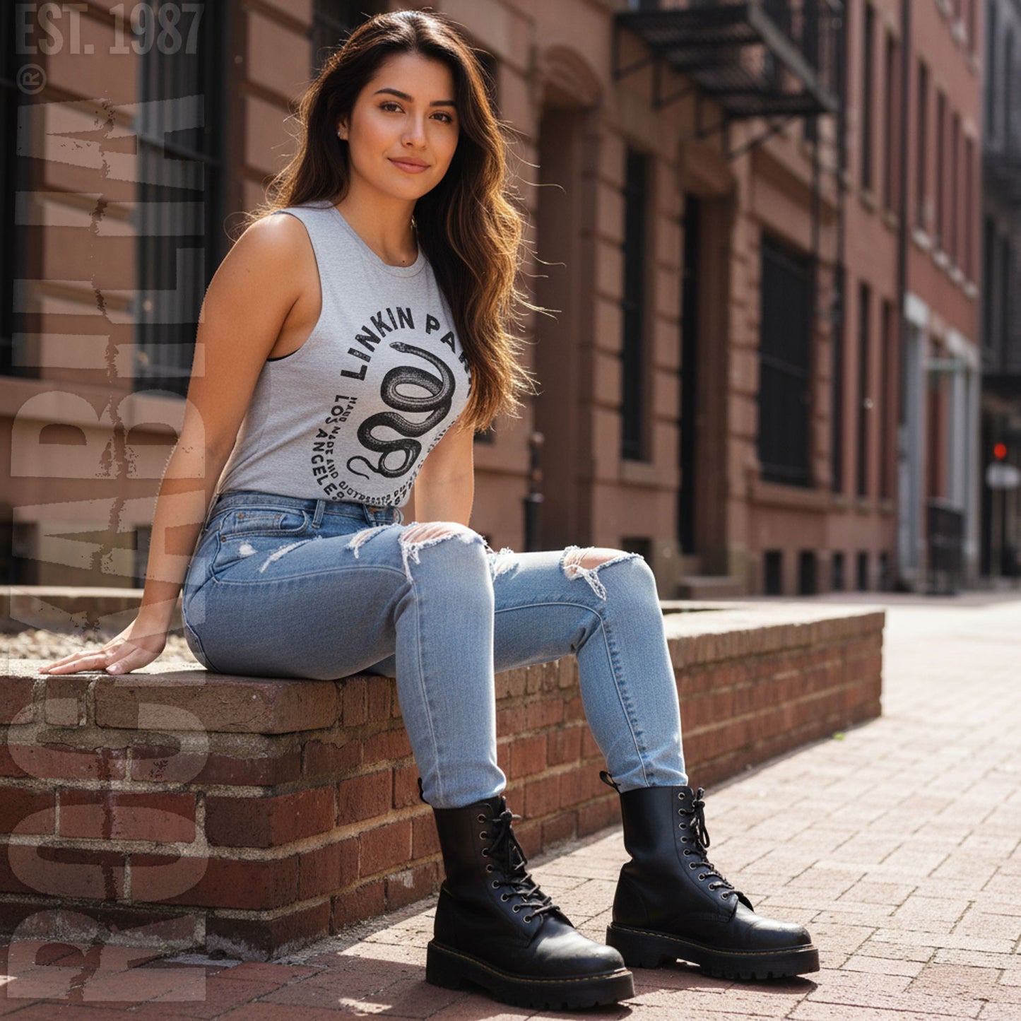 Snakey Type Ladies' Muscle Tank Womens Tank