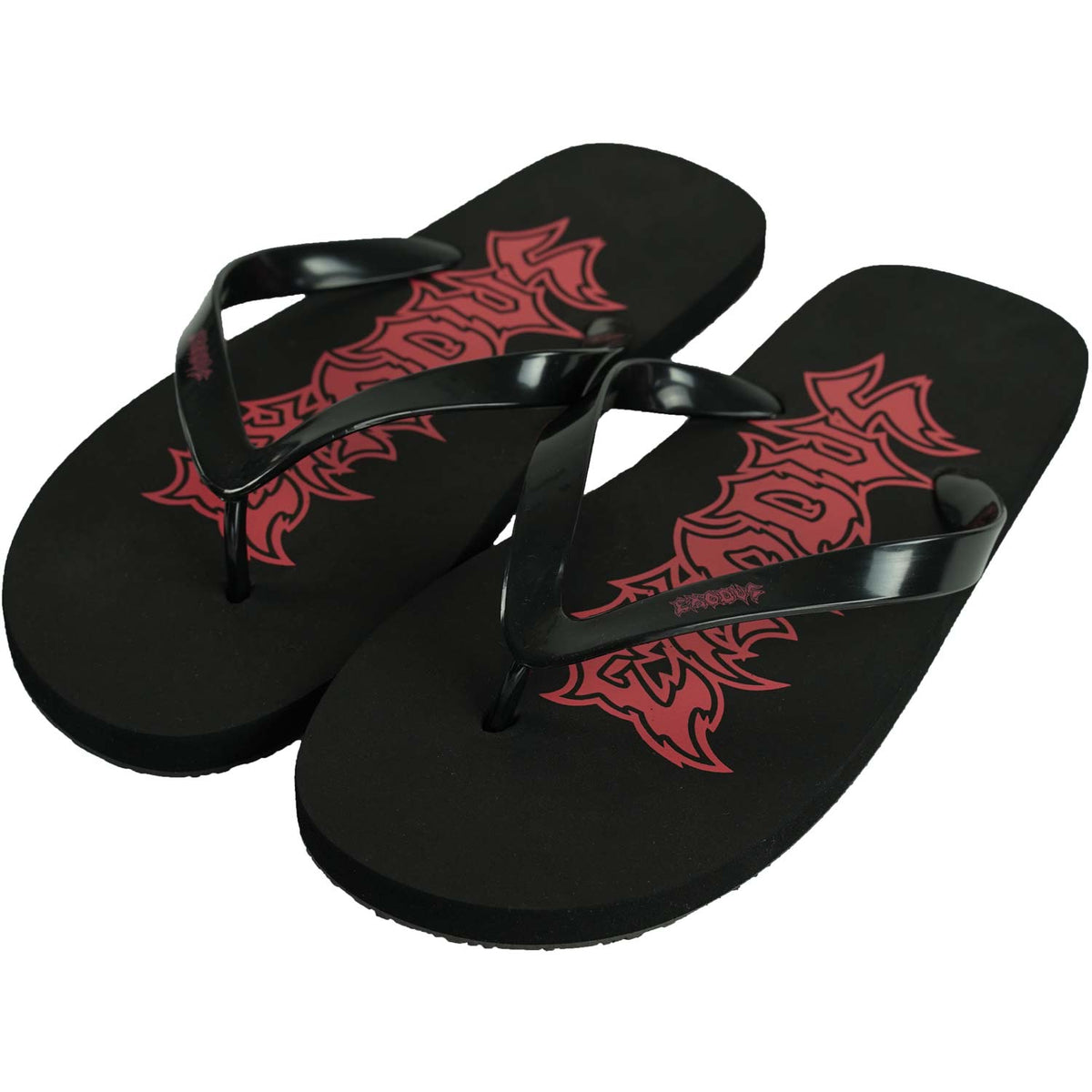 Exodus Logo Flip Flops Front