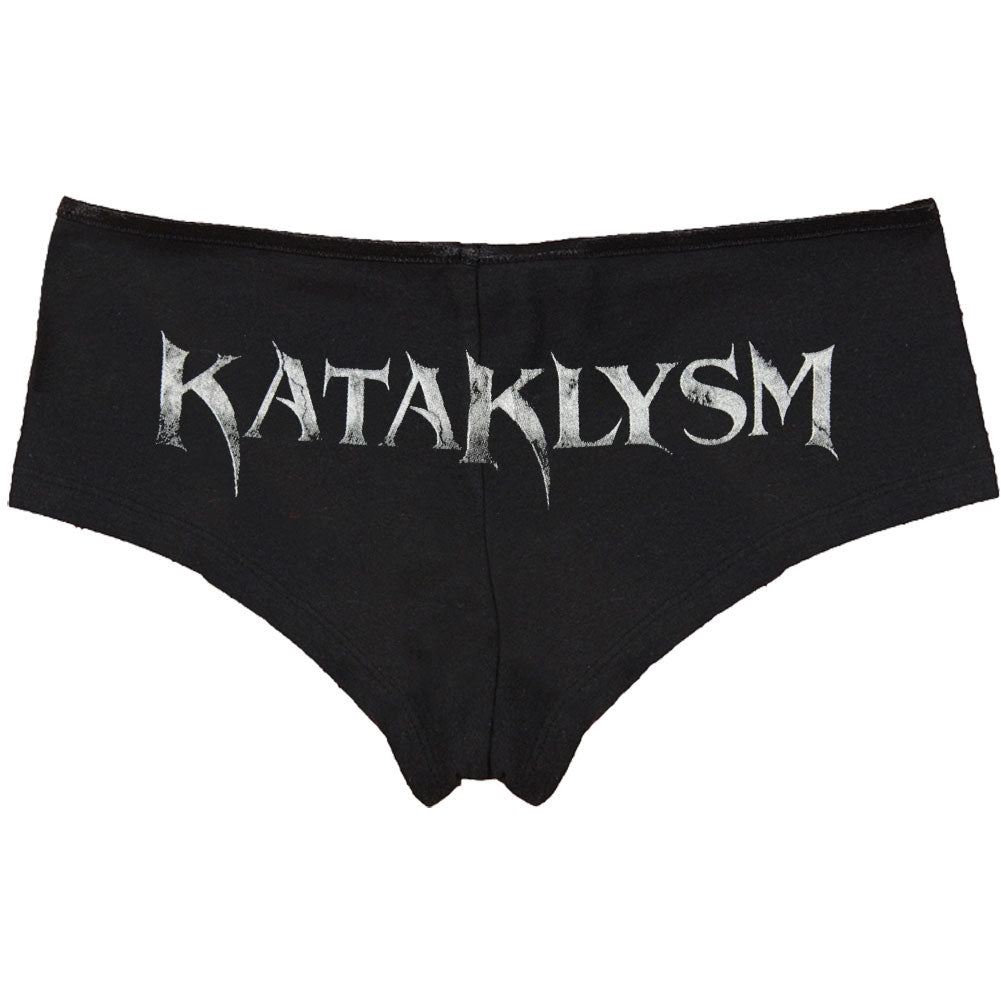 Kataklysm Skull Black Booty Shorts Back