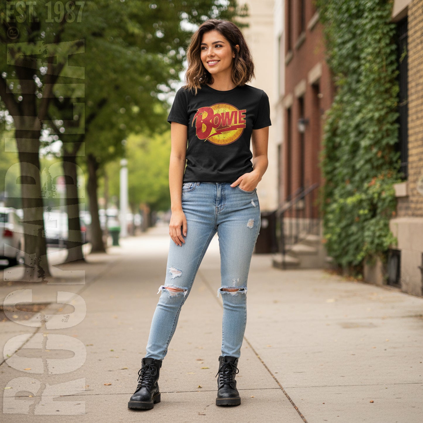 Diamond Dogs Vintage Ladies Tee Junior Top