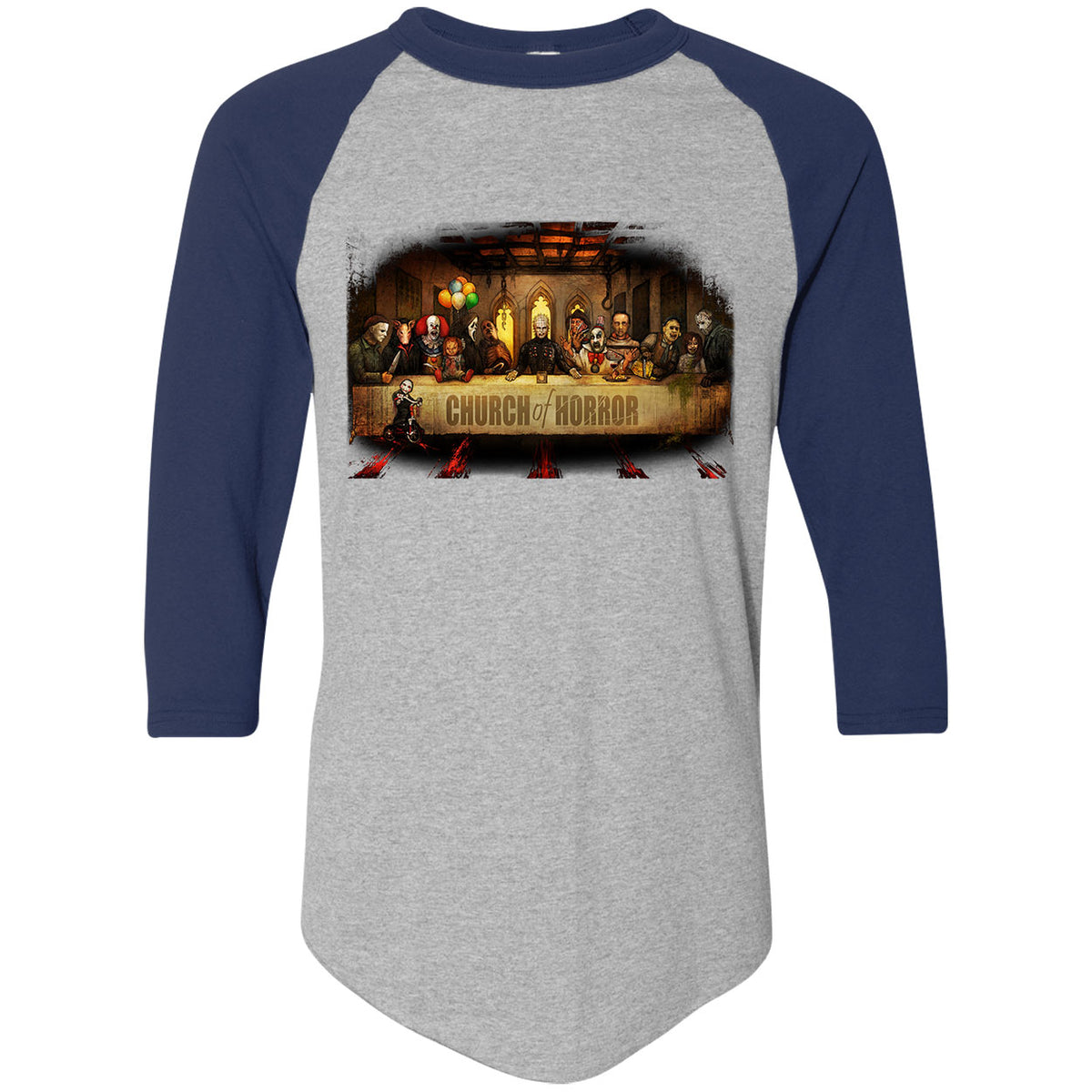 Big Chris Art Slash Supper Baseball Jersey Front