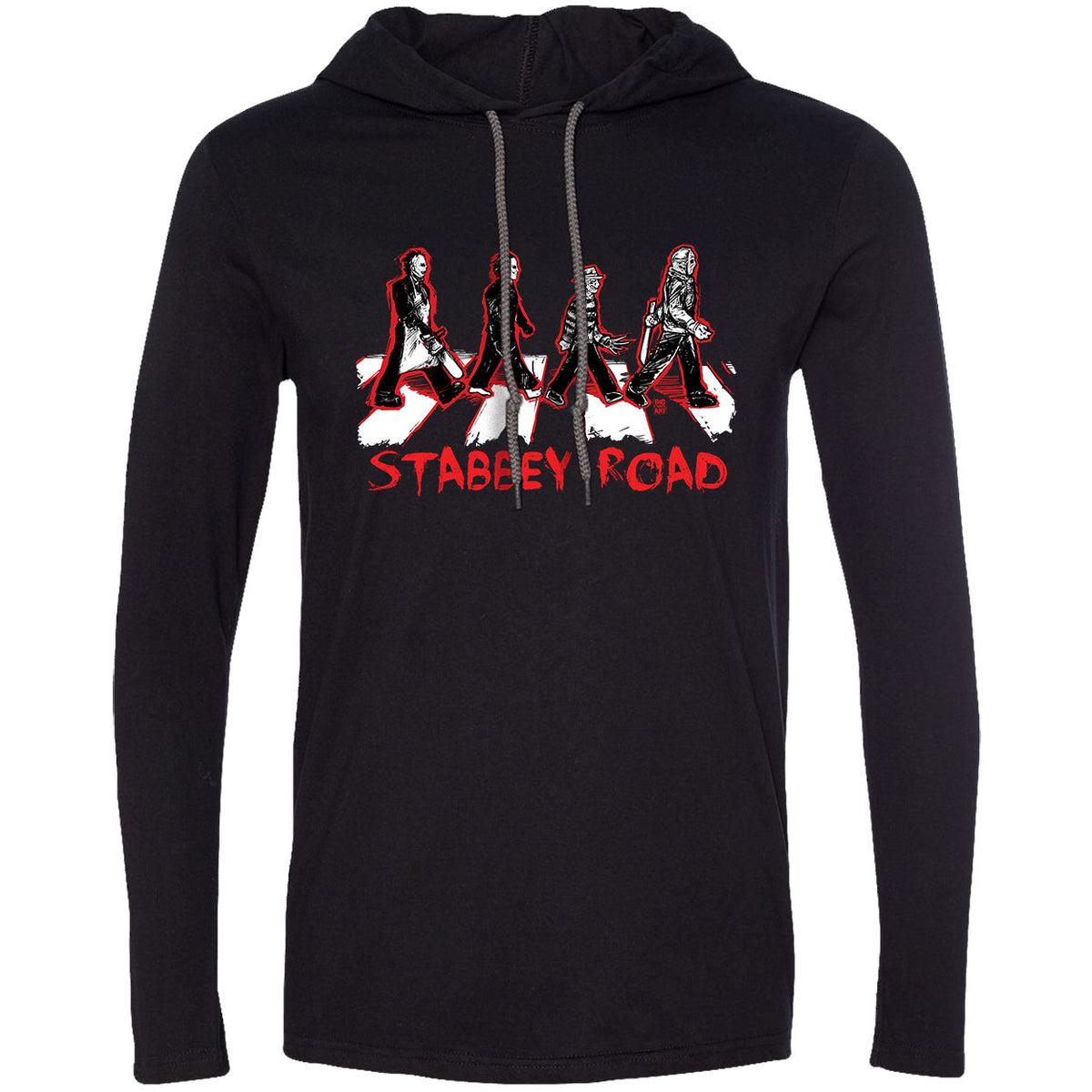 Big Chris Art Stabbey Road Hooded Long Sleeve Front