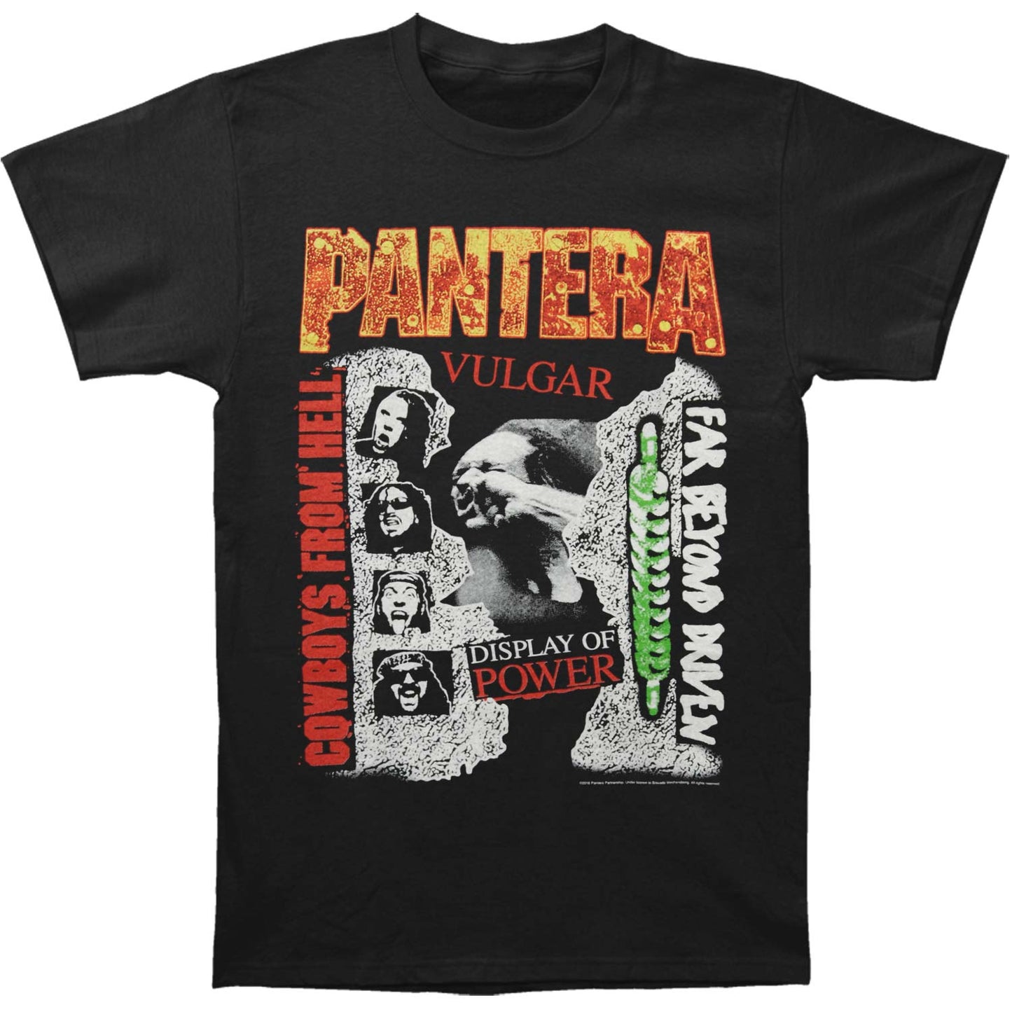 Pantera 3 Albums Slim Fit T-shirt Front