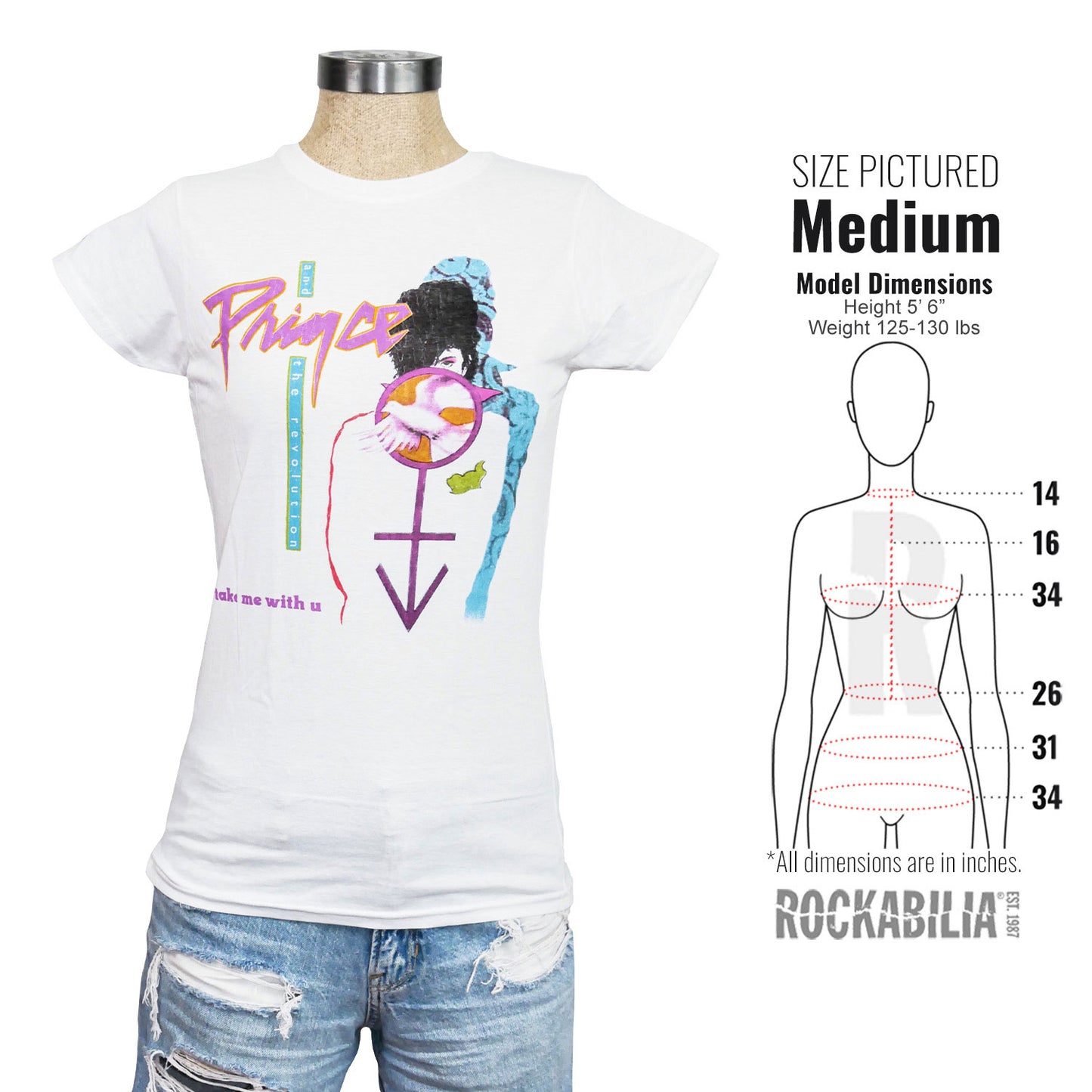 Prince Take Me With U Ladies Tee Junior Top Alt 3
