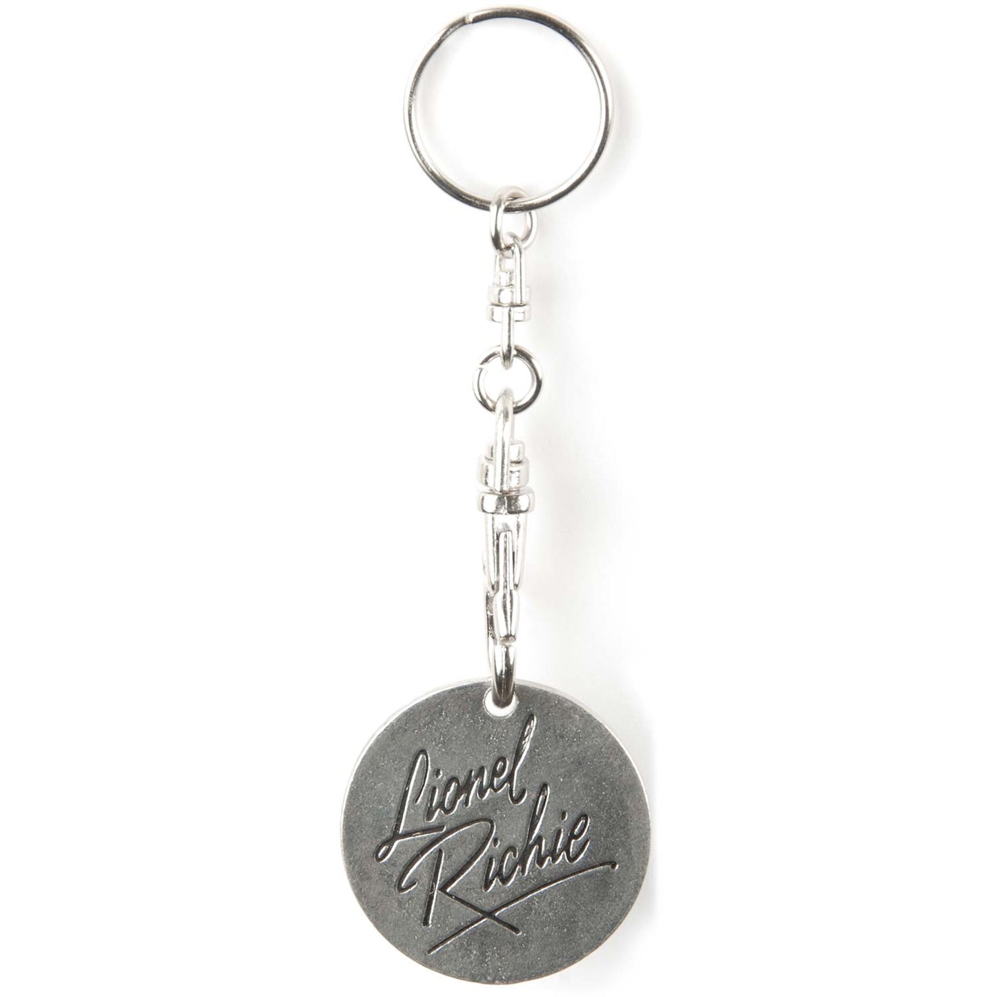 Lionel Richie Signature Metal Key Chain Back