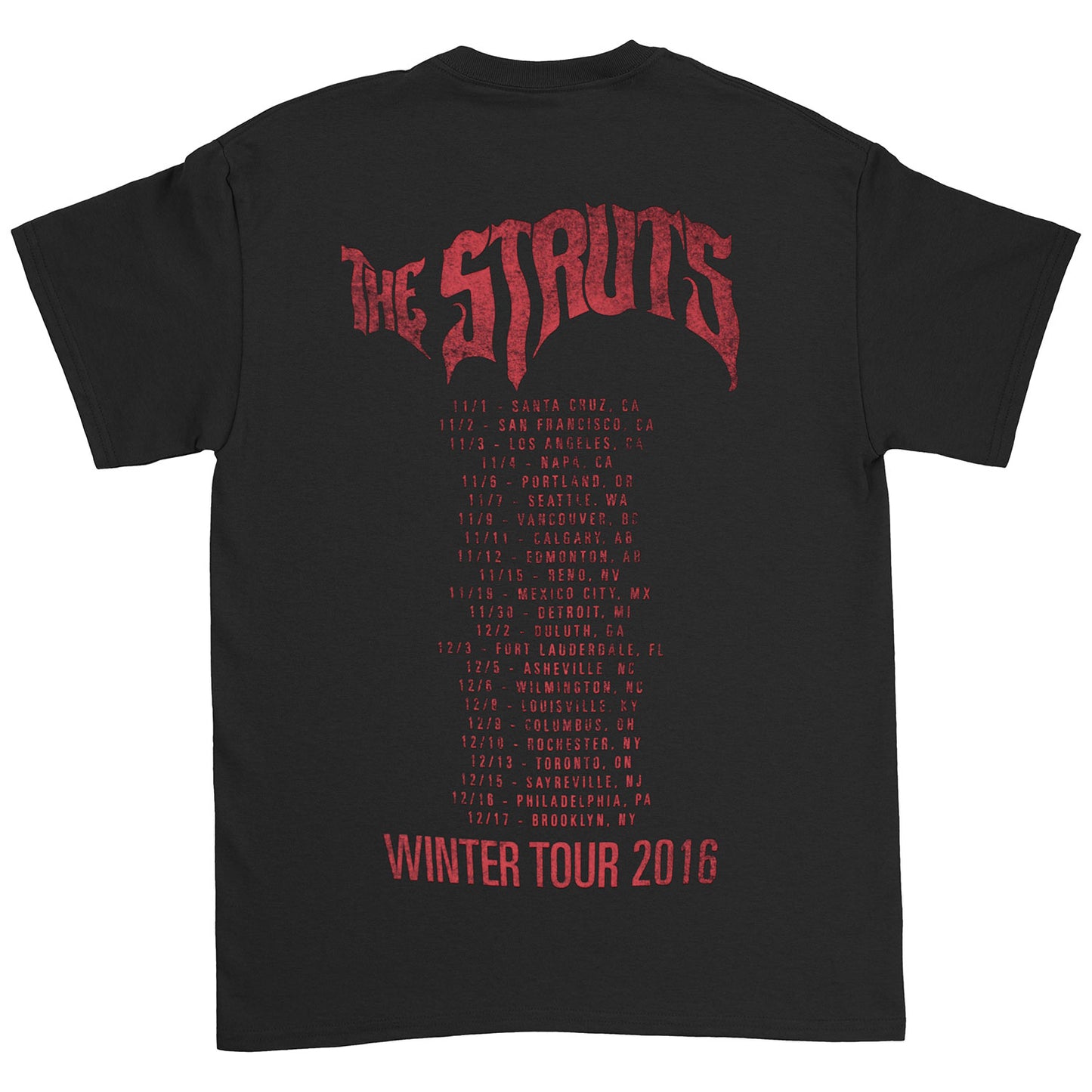 Struts UK Flag 2016 Tour T-shirt