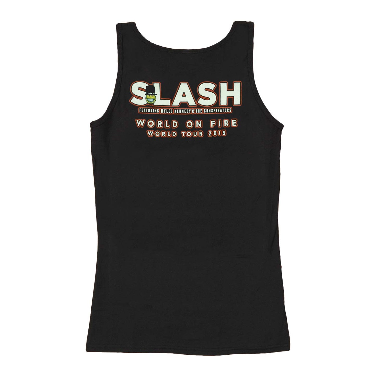 Slash World on Fire World Tour 2015 Junior Tank Top Junior Top Back