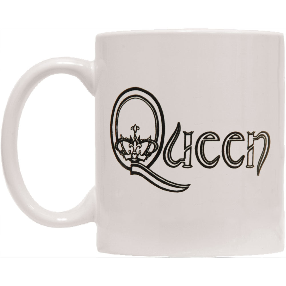 Queen Crest Type Logo Mug Coffee Mug Front