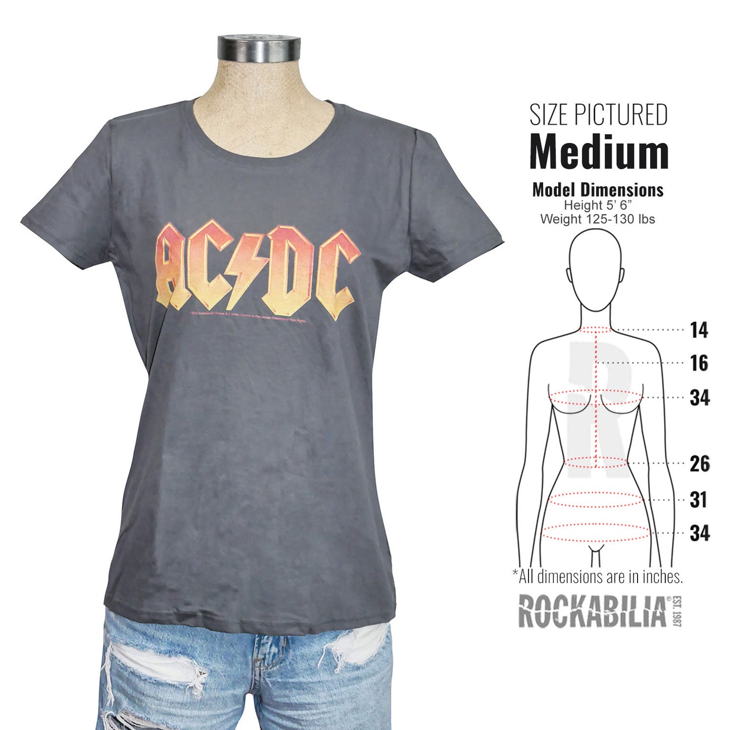 AC/DC Logo Junior Top Alt 3