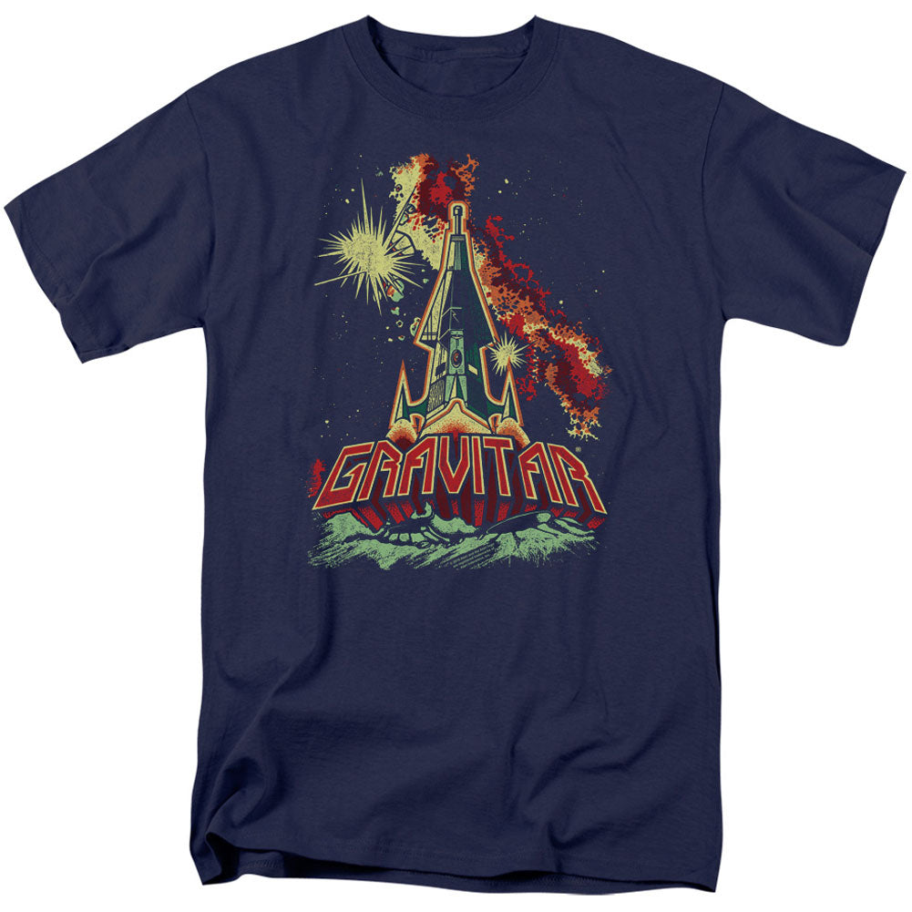 Atari Blast Off Adult T-shirt Front