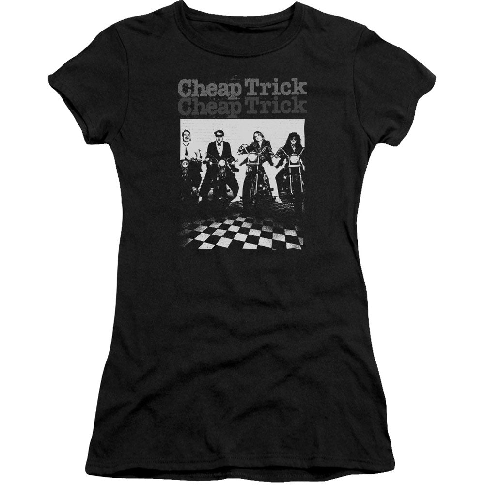 Cheap Trick Bikes Cap Sleeve Junior Top Front