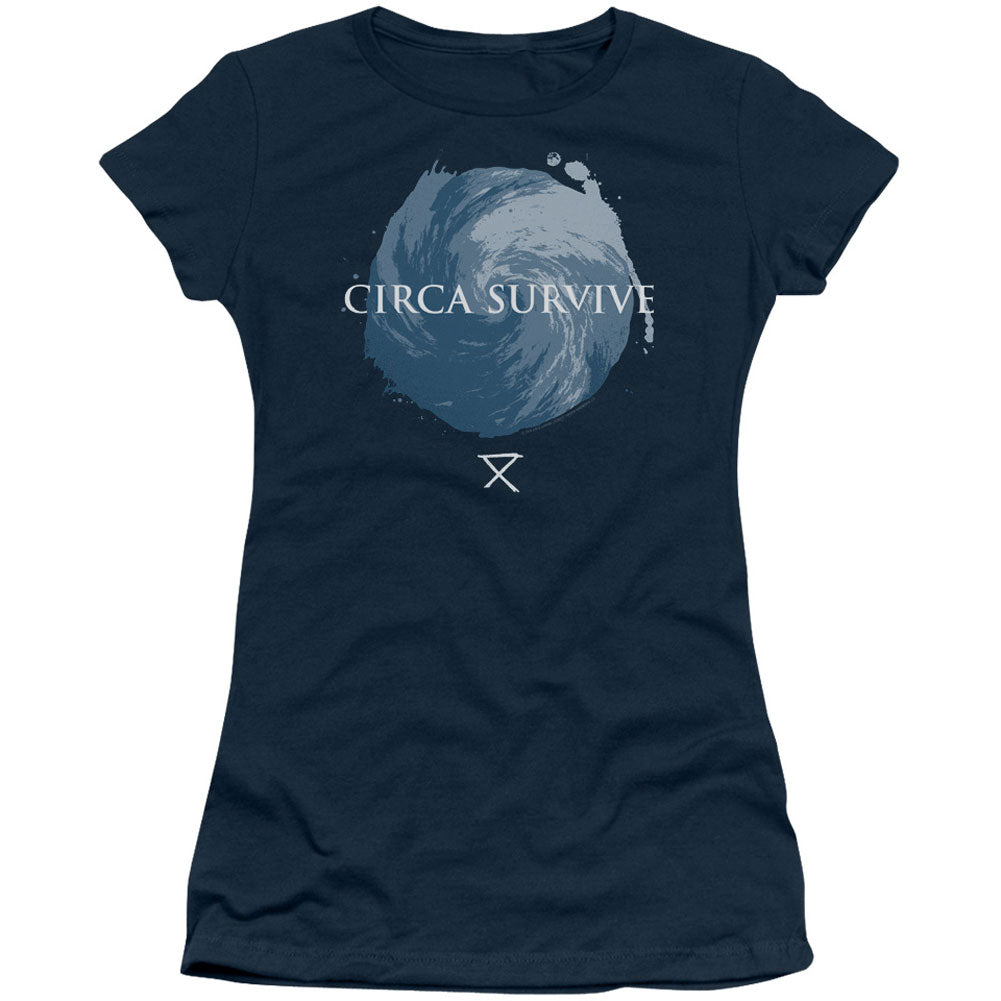 Circa Survive Storm Cap Sleeve Junior Top Front