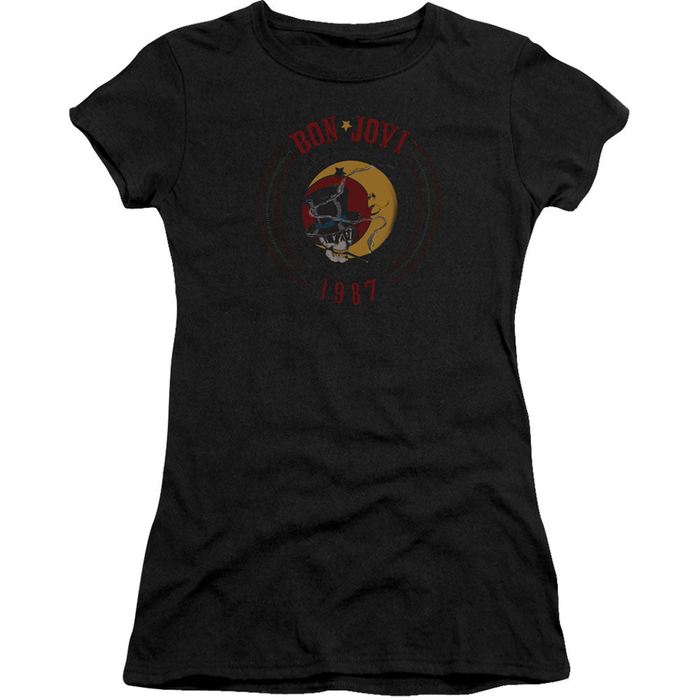 Bon Jovi 1987 Cap Sleeve Junior Top Front