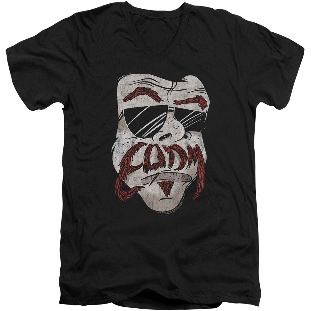 Eagles Of Death Metal Stache Adult V-Neck Slim Fit T-shirt Front