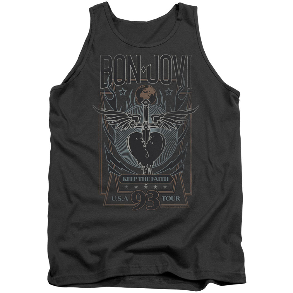 Bon Jovi Keep The Faith Mens Tank Front