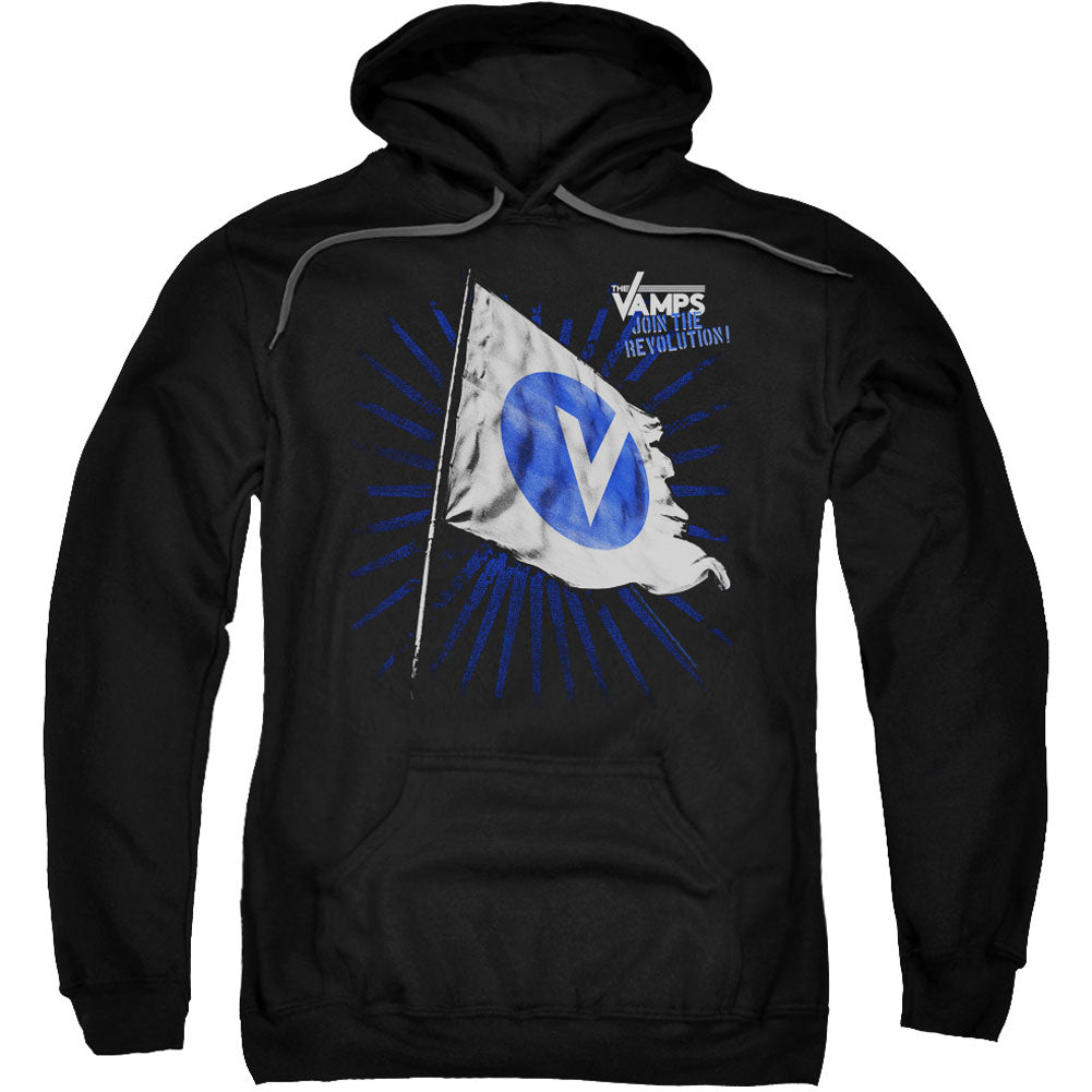Vamps Flag Adult 25% Poly Hooded Sweatshirt Front