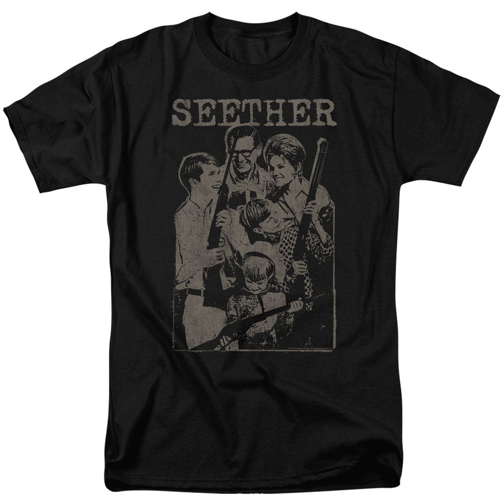 Seether Happy Family Adult T-shirt Front