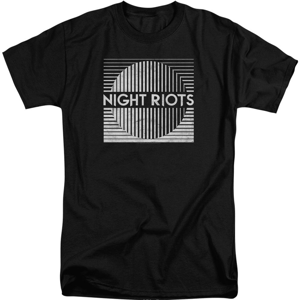 Night Riots Title Adult Tall T-shirt Tall Front
