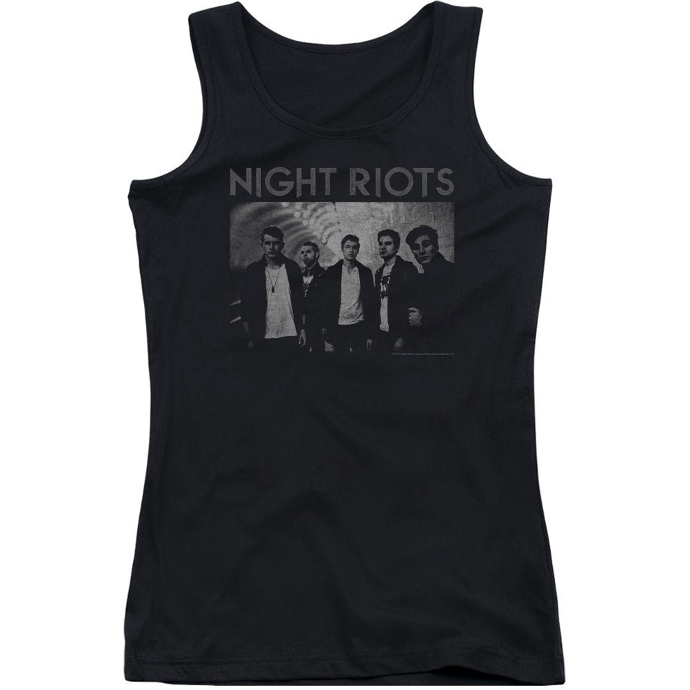 Night Riots Greyscale Junior Top Front