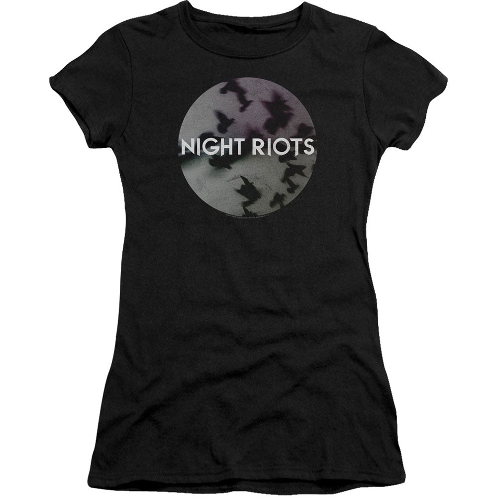 Night Riots Flock Cap Sleeve Junior Top Front