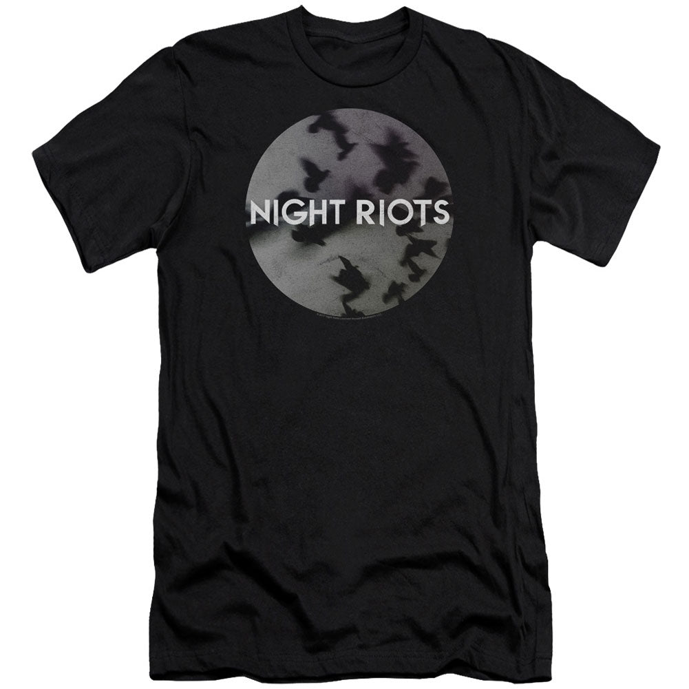 Night Riots Flock Premium Canvas Brand Slim Fit T-shirt Front