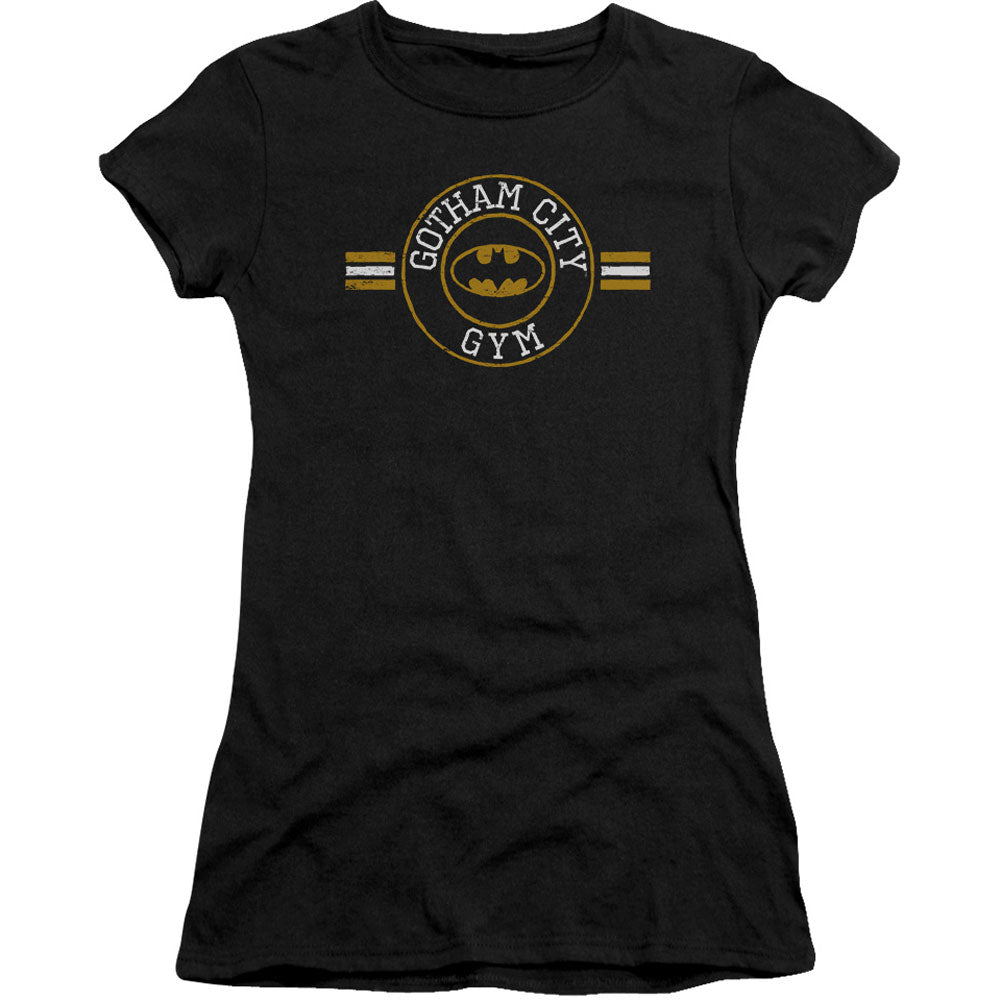 Batman Gotham City Gym Cap Sleeve Junior Top Front