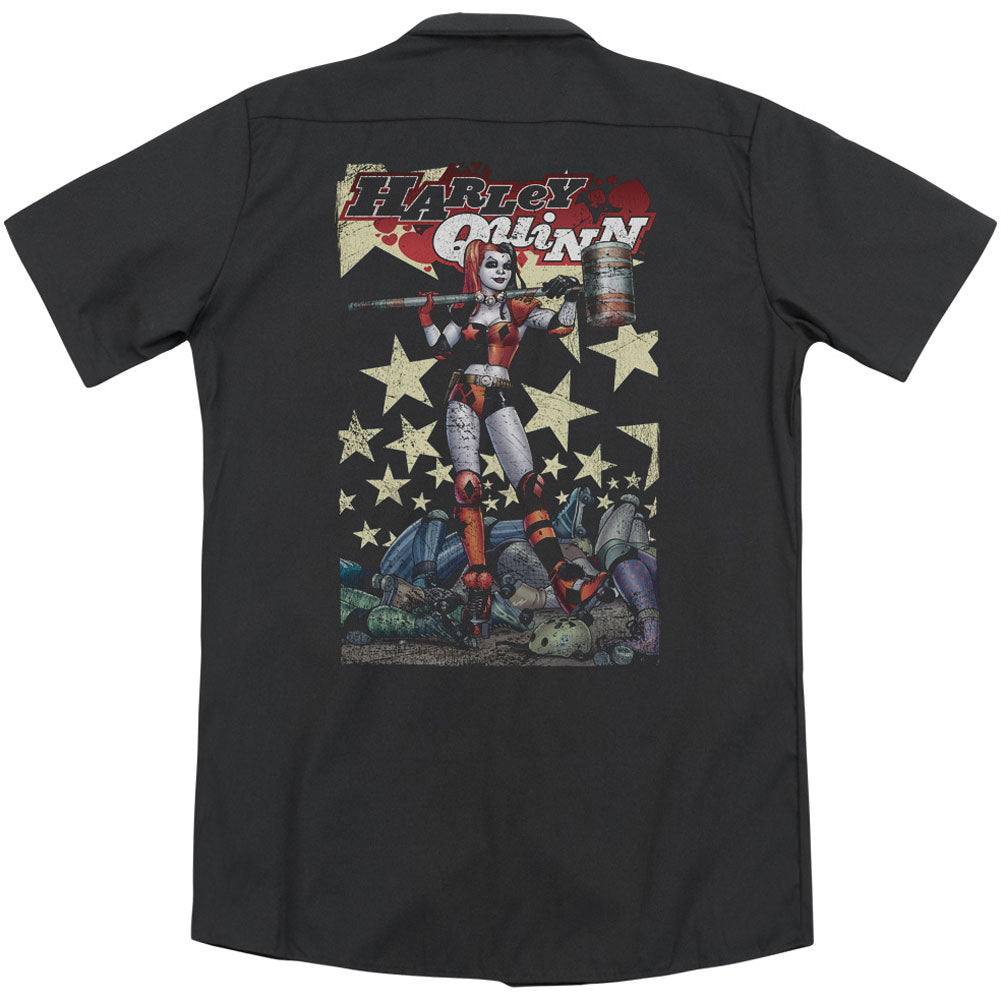 Batman Quinn One (Back Print) Workshirt Back