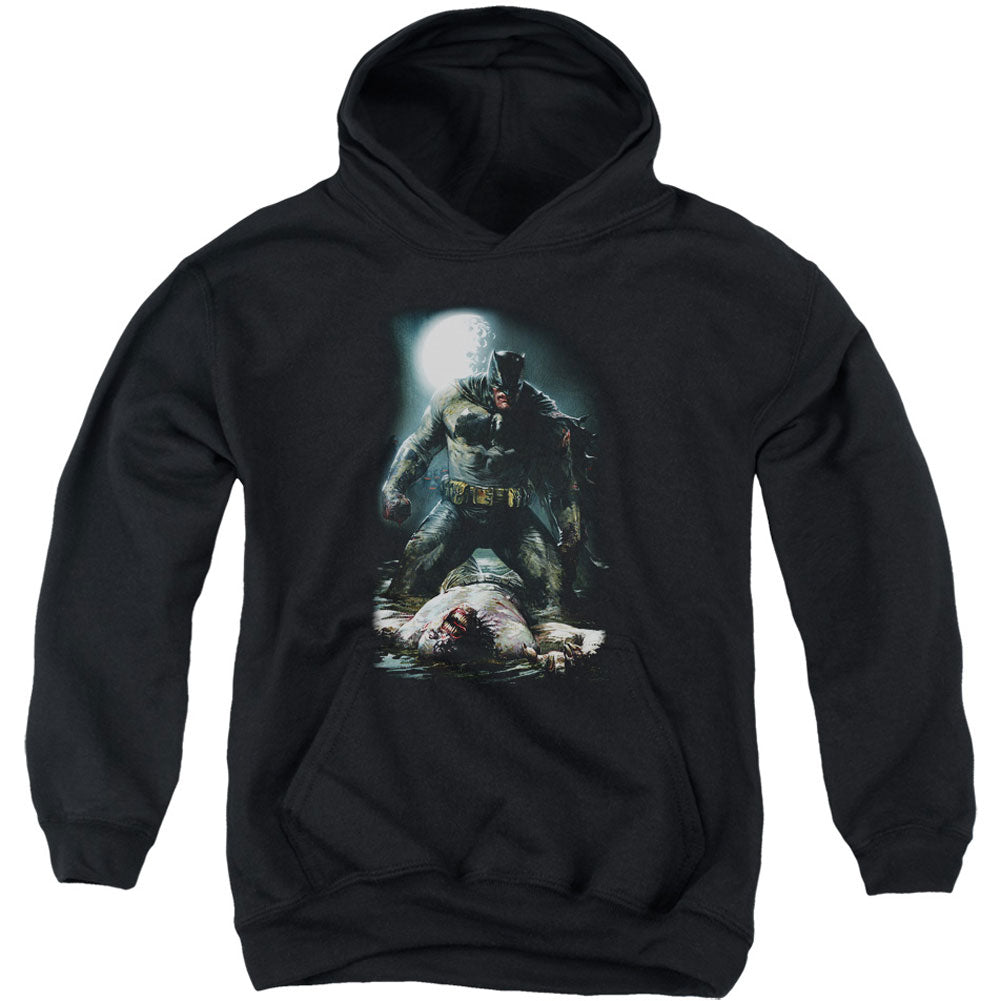 Batman Mudhole Youth 50% Poly Hooded Sweatshirt Front