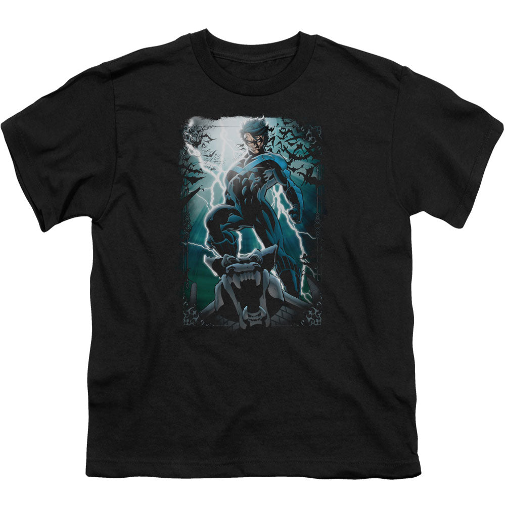 Batman Night Light Youth T-shirt Front