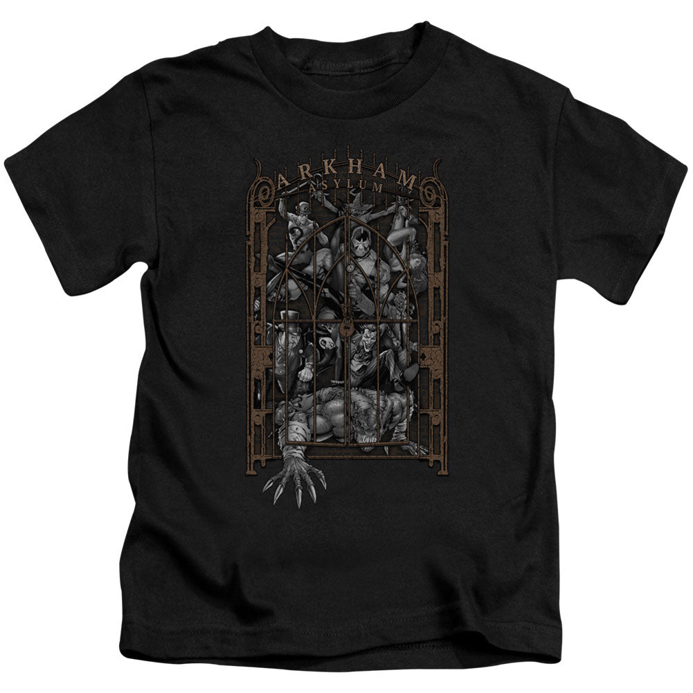 Batman Arkhams Gate Juvenile Childrens T-shirt Front