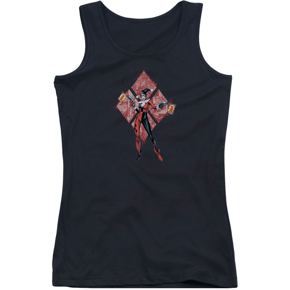 Batman Harley Quinn (diamonds) Junior Top Front