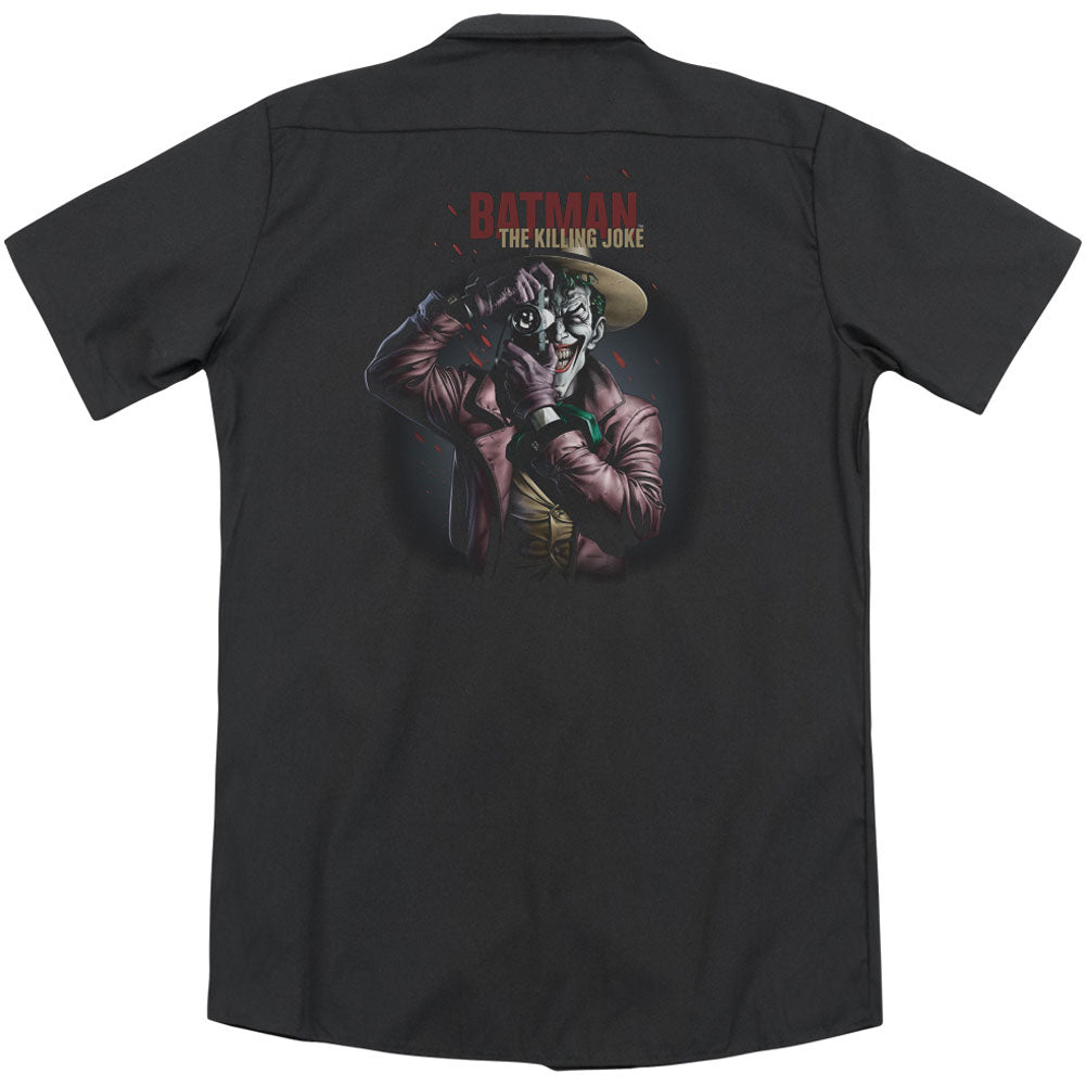 Batman Killing Joke Camera (Back Print) Workshirt Back