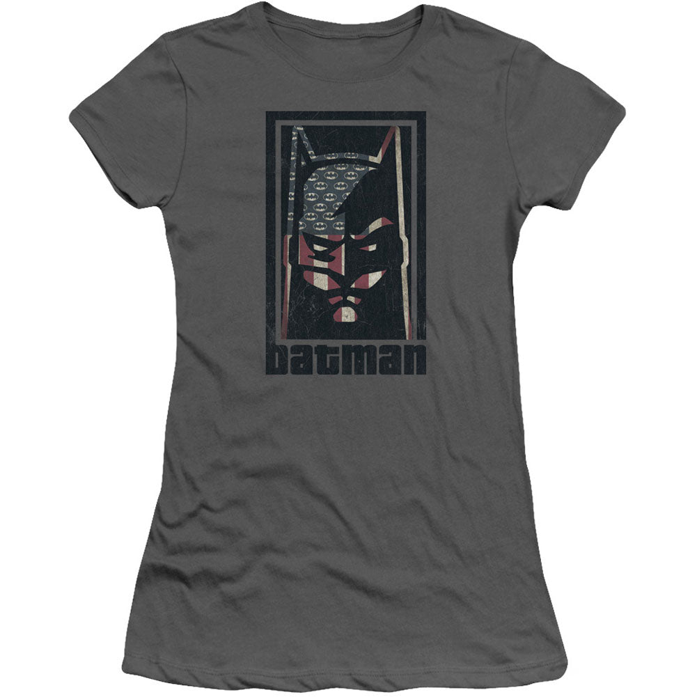American Batman Cap Sleeve Junior Top Front