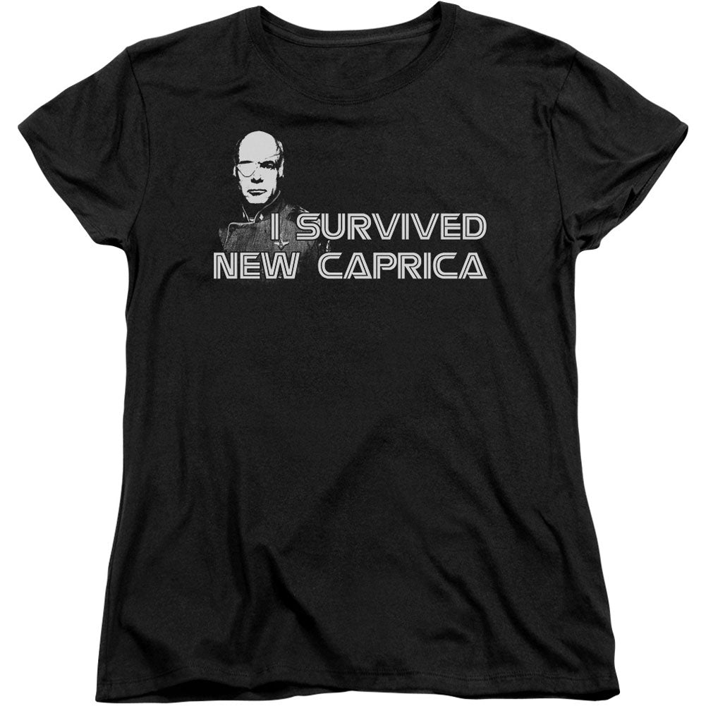 Battlestar Galactica I Survived New Caprica Junior Top Front