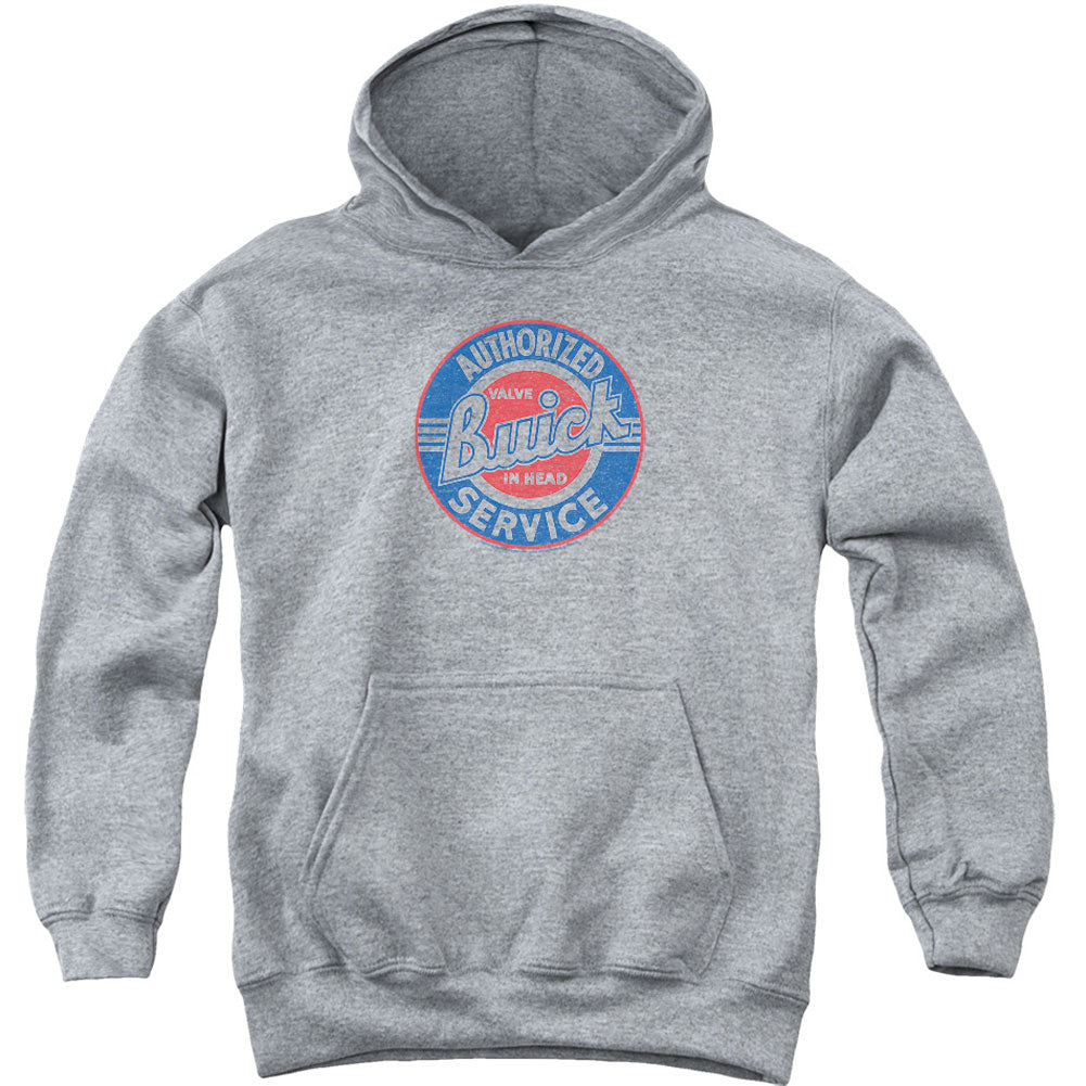 Buick Authorized Service Youth 50% Poly Hooded Sweatshirt Front