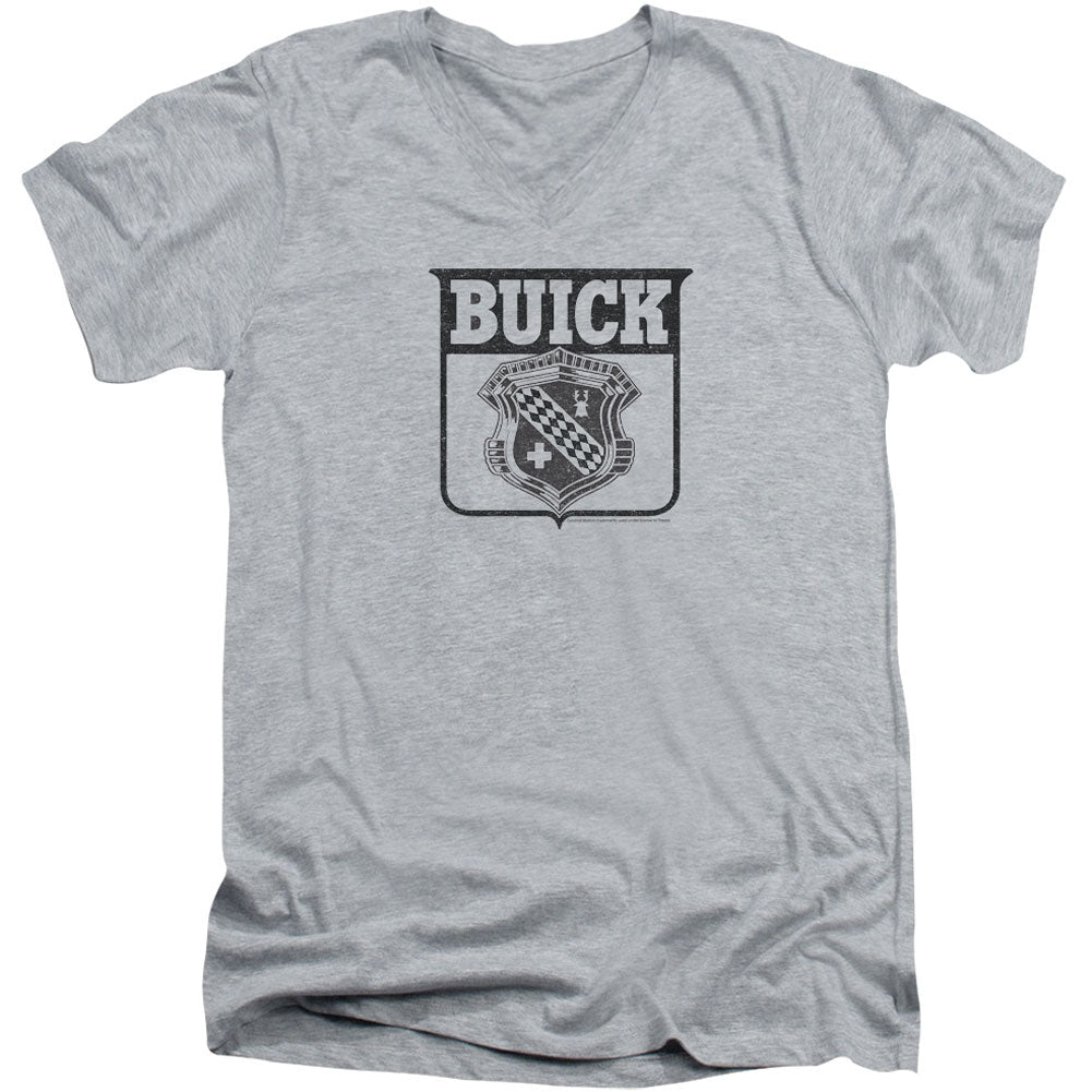 Buick 1946 Emblem Adult V-Neck Slim Fit T-shirt Front