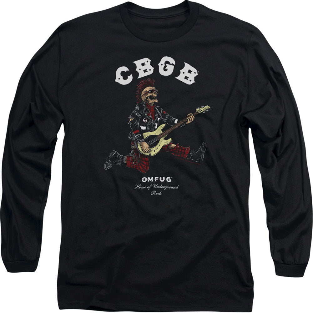 Cbgb Skull Jump Long Sleeve Front