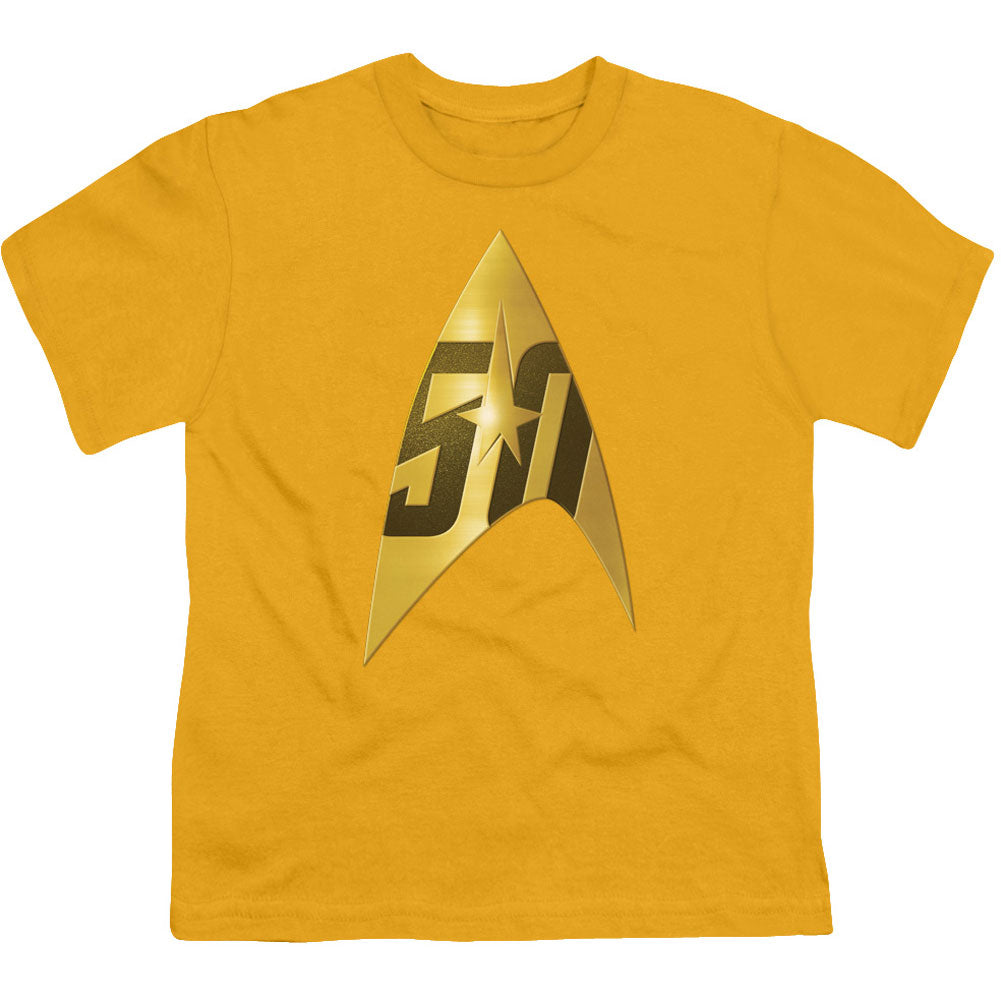 Star Trek 50th Anniversary Delta Youth T-shirt Front