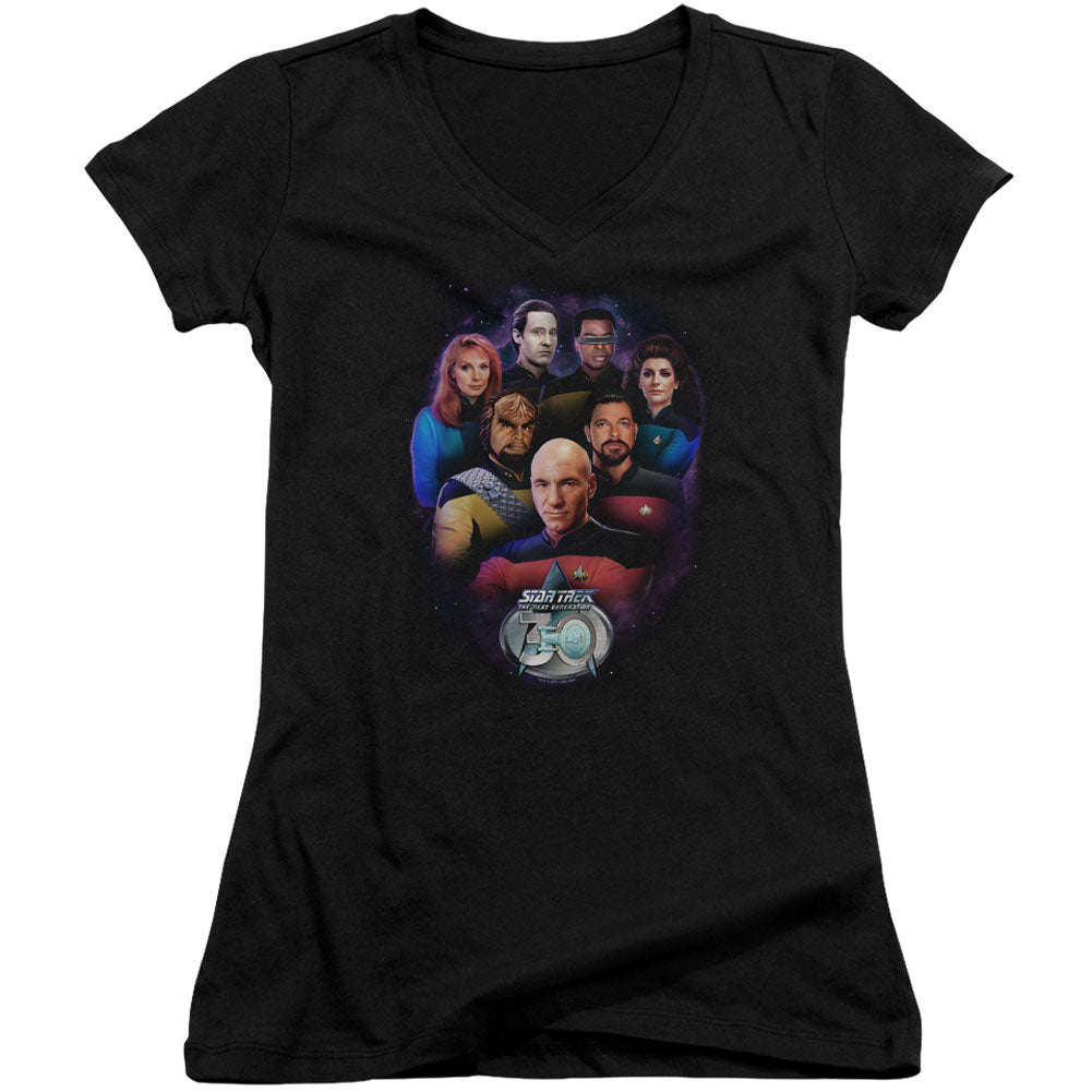 Star Trek Crew 30 V-Neck Junior Top Front