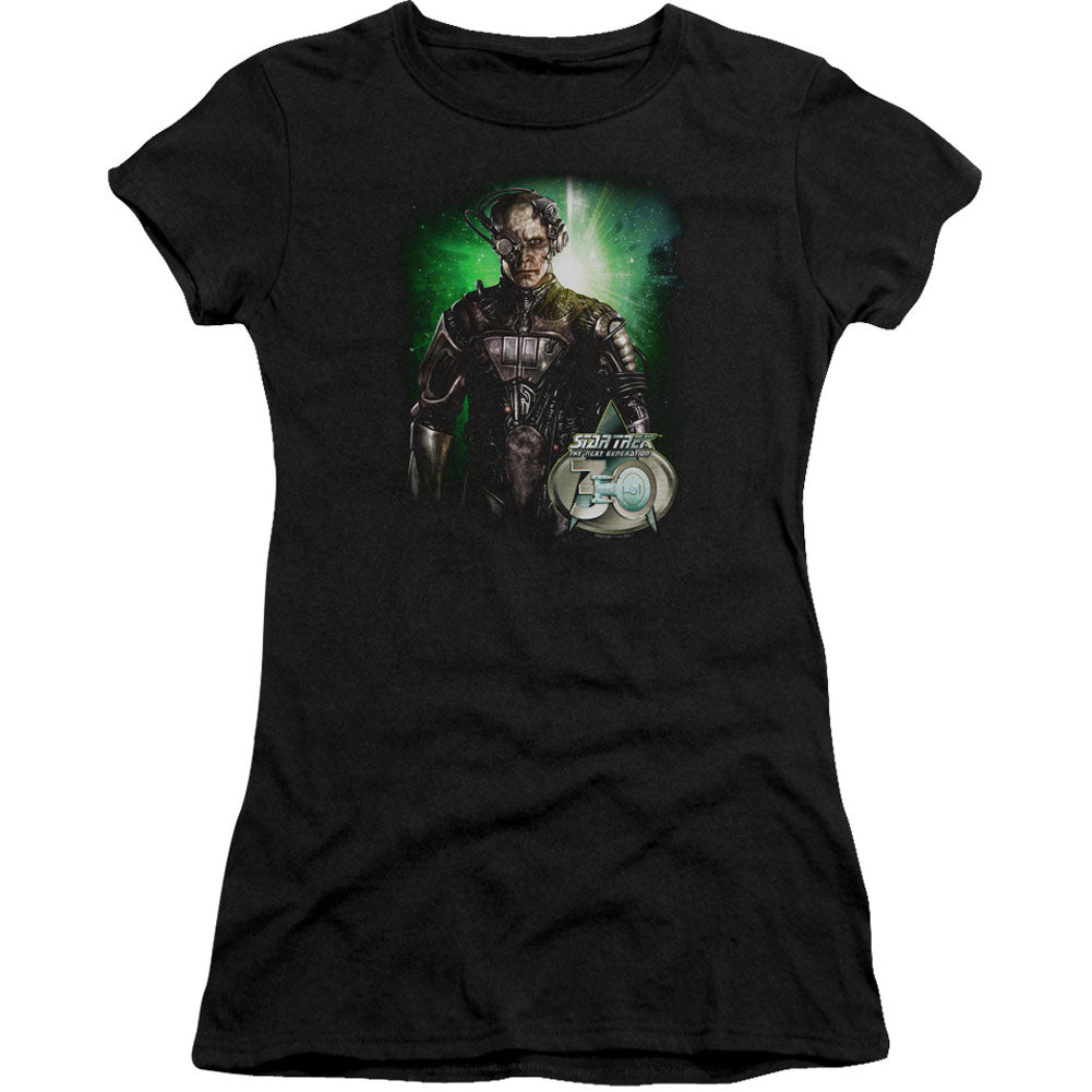 Star Trek Borg 30 Cap Sleeve Junior Top Front