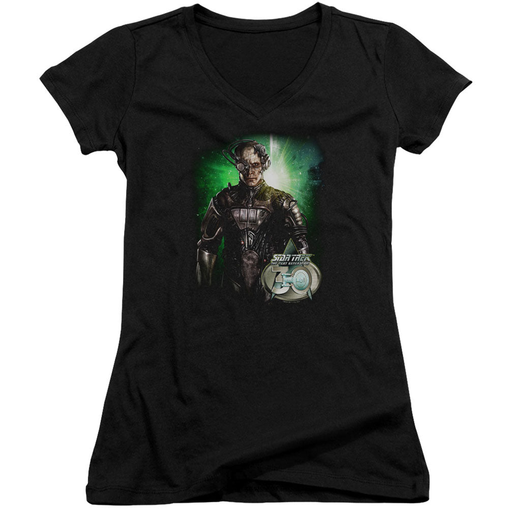 Star Trek Borg 30 V-Neck Junior Top Front