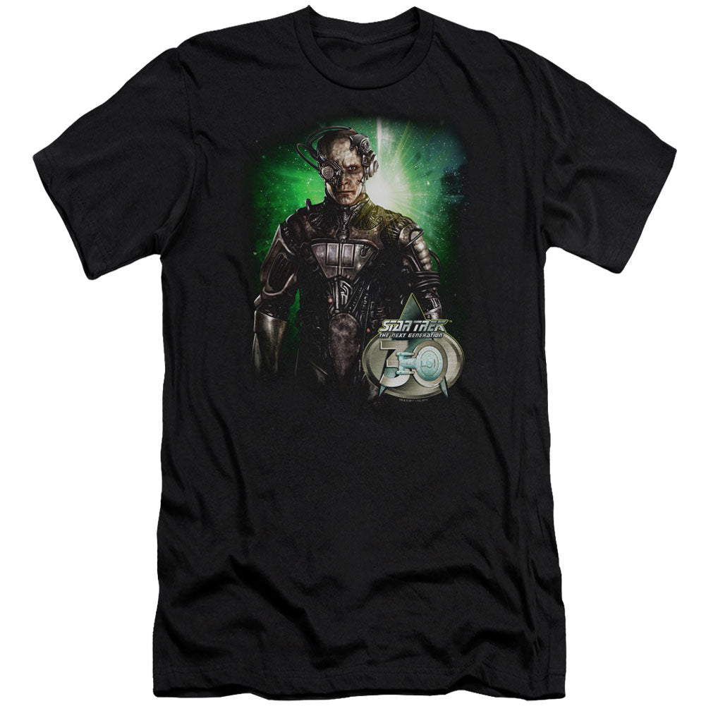 Star Trek Borg 30 Adult Slim Fit Slim Fit T-shirt Front
