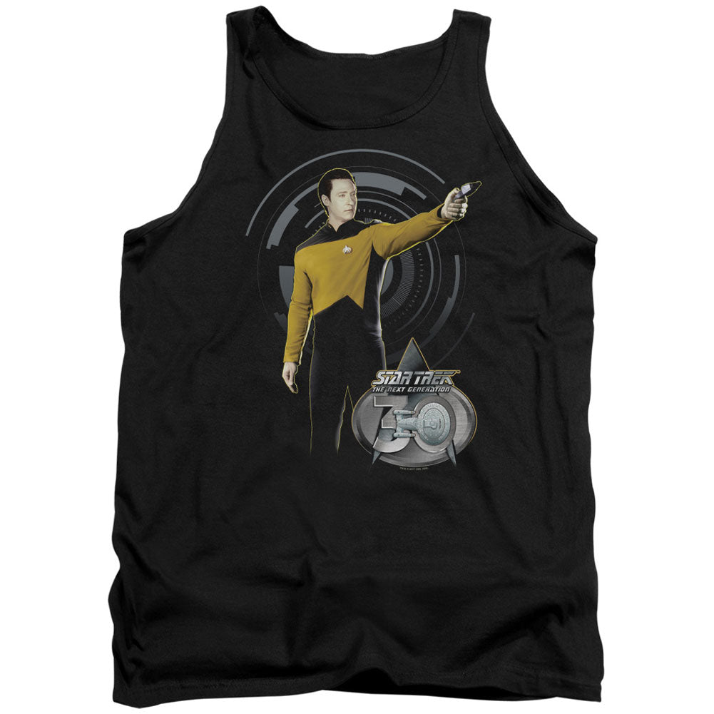 Star Trek Data 30 Mens Tank Front