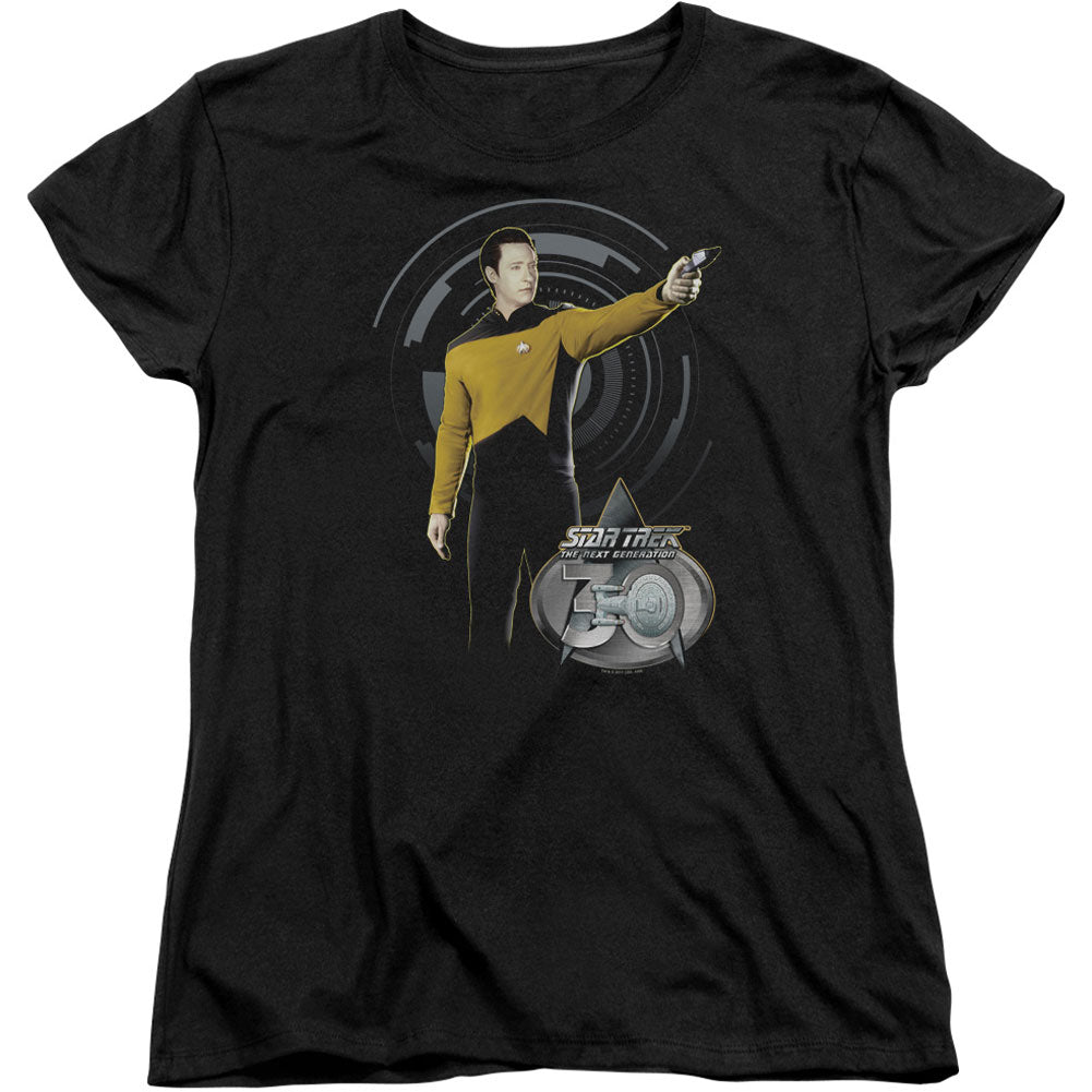Star Trek Data 30 Junior Top Front