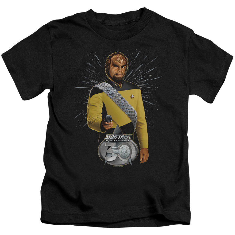 Star Trek Worf 30 Juvenile Childrens T-shirt Front