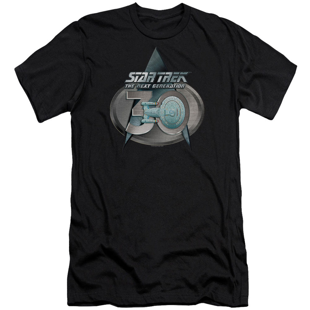 Star Trek Tng 30 Logo Premium Canvas Brand Slim Fit T-shirt Front