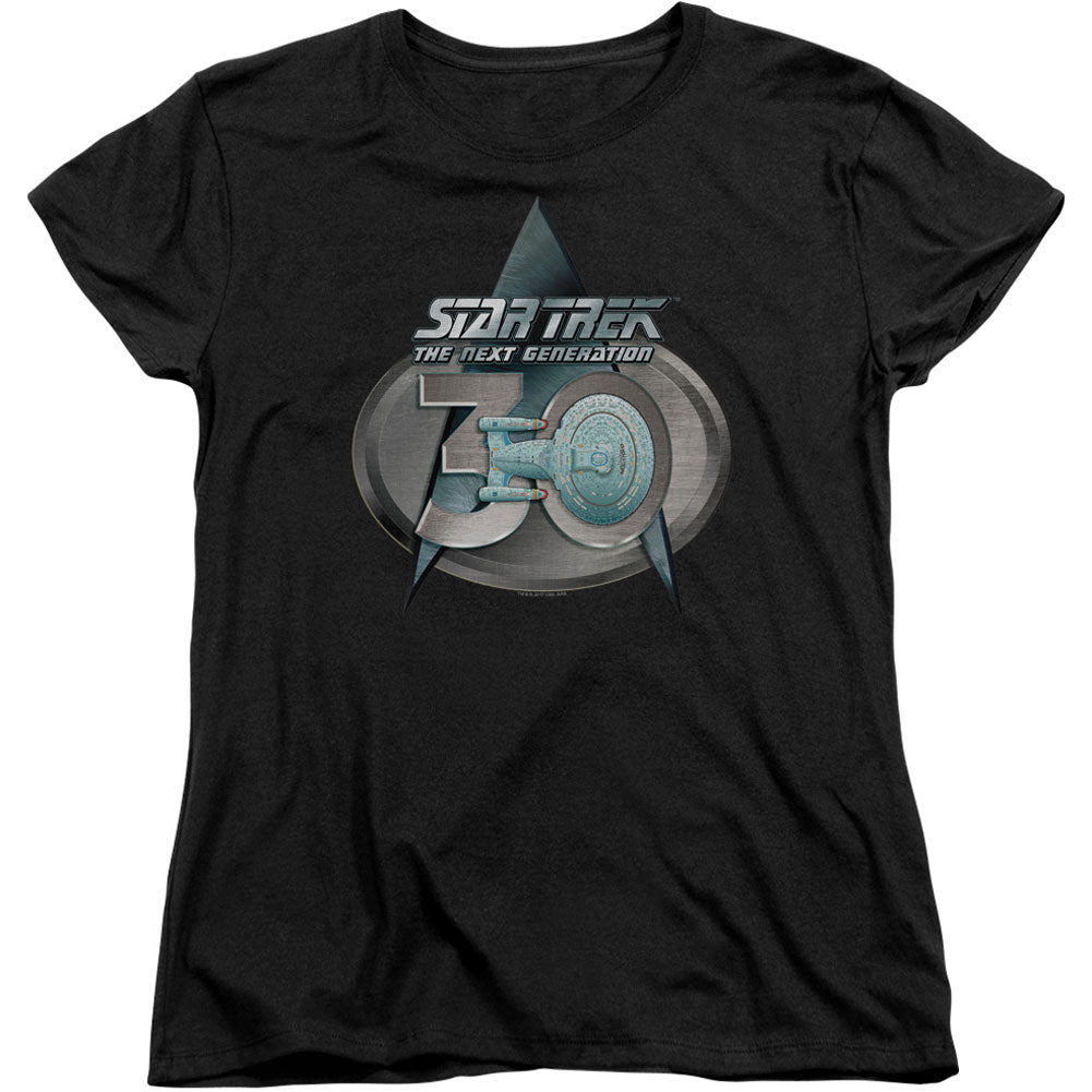 Star Trek Tng 30 Logo Junior Top Front