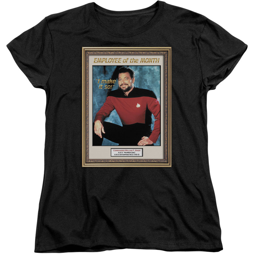 Star Trek Employee Of Month Junior Top Front