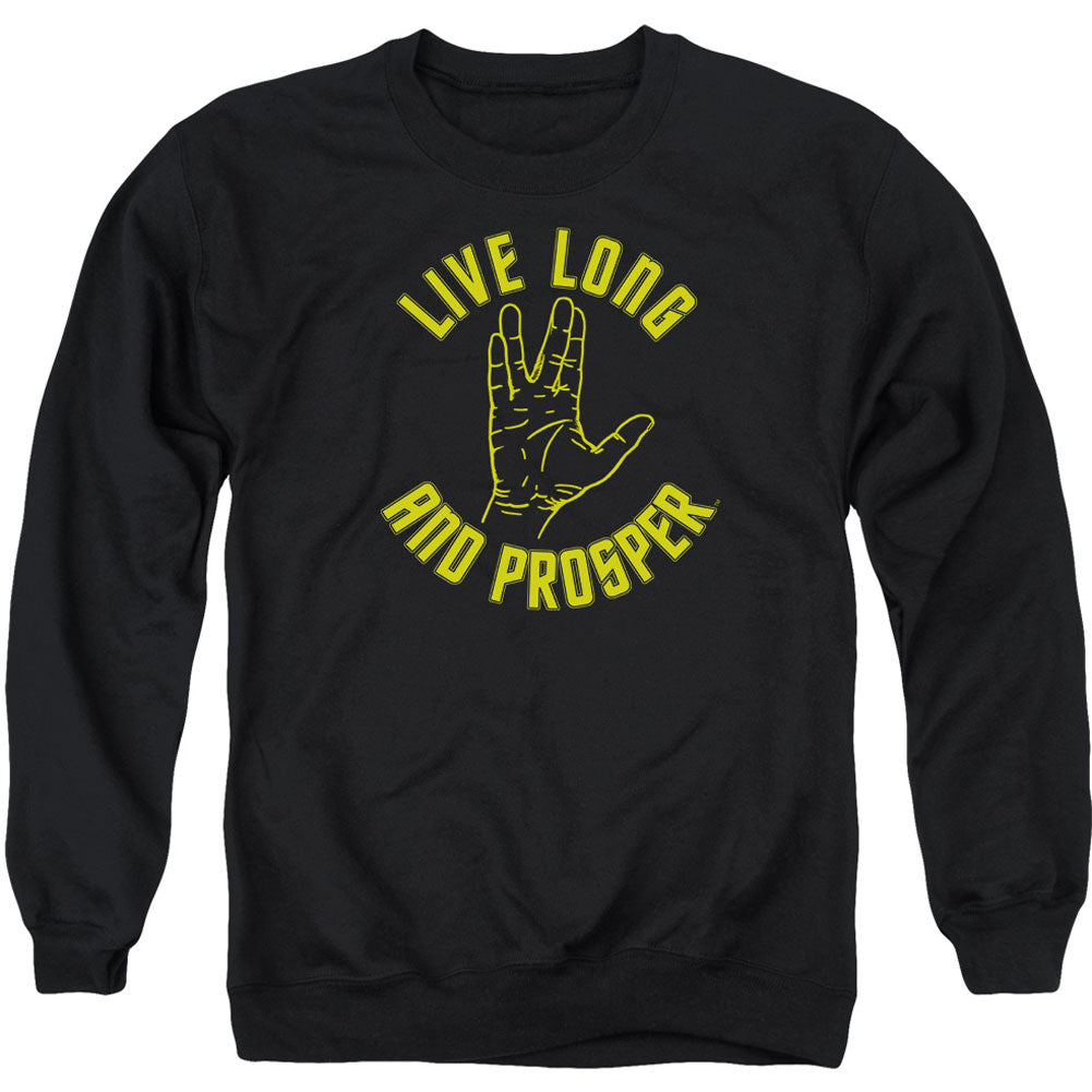 Star Trek Live Long Hand Adult Sweatshirt Front