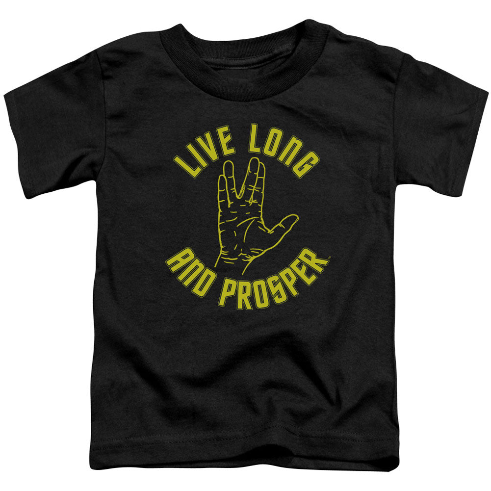 Star Trek Live Long Hand Toddler Childrens T-shirt Front